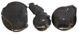 YAMAHA FZS600 FAZER 98-03 3x CARBON KUPPLUNGSDECKEL LIMADECKEL CARBONO CARBONE - Picture 1 of 2