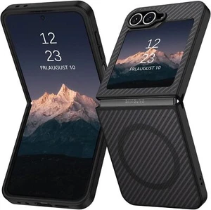 Funda protectora de fibra de carbono MagSafe para Samsung Galaxy Z Flip6 5G 6,7" - Imagen 1 de 7