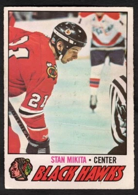 1977-78 Stan Mikita O-Pee-Chee Hockey Blackhawks #195 - Image 1 of 2