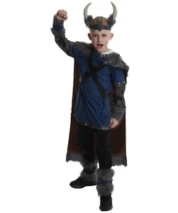 Boys Viking Costume Kids – Warrior Outfit Halloween Norse Dress Up - Picture 1 of 6