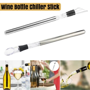 Wine Bottle Chiller Stick Stainless Steel Rod Ice Cooling Cooler Stick Spout - Picture 1 of 17