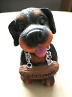 Knick Knacks Small Dog with Welcome Sign on Neck Very Cute
