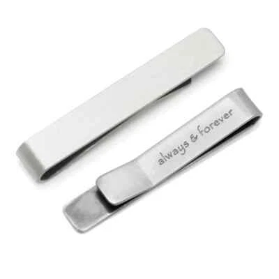Always and Forever Hidden Message Tie Bar - Image 1 of 4