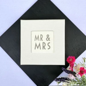 Personalisiertes Porzellan Mr. Mrs. Ring Geschirr | Hochzeit Andenken Verlobungsgeschenk - Bild 1 von 2