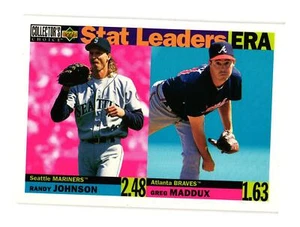 1996 Collector's Choice #8 Randy Johnson / Greg Maddux SL - Picture 1 of 2