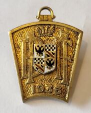 Very rare vintage MBF 1936 Bladon London Masonic Jewel badge silver-gilt/enamel
