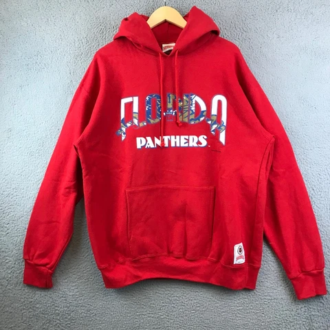 New Vintage Nutmeg Florida Panthers Hockey NHL Old School Sweatshirt Hoodie L Cover