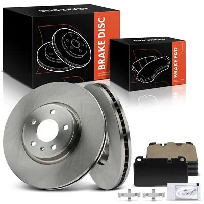 Дисковые диски и керамическая тормозная колодка 6 шт для Audi Q5 2013 2014 2015 2016 2017 передние - Изображение 1 из 4