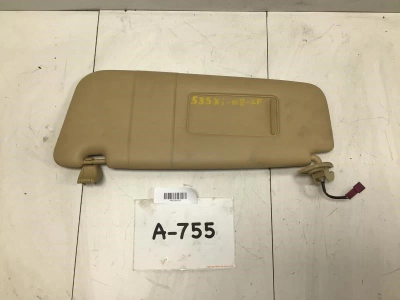 BMW 535XI 2008 parasol delantero izquierdo del lado del conductor parasol con espejo OEM+ Foto 1 de 4