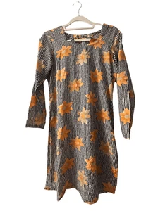 Orange Flower Power Cover Up Dress - Picture 1 of 4