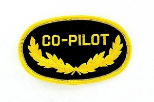 Aufnäher bestickt Co-Pilot Goldflügel Flugzeug Flugzeug Flugzeug Luftfahrt - Bild 1 von 1