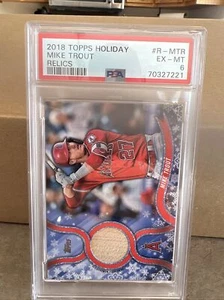 MIKE TROUT 2018 Topps #R-MTR Holiday Mega Baseball BAT RELIC - Picture 1 of 3