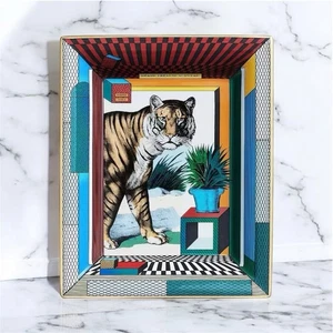 Authentischer HERMES Tiger Grand Theatre Nouveau Wechseltablett Aschenbecher Tigre Porzellan - Bild 1 von 8