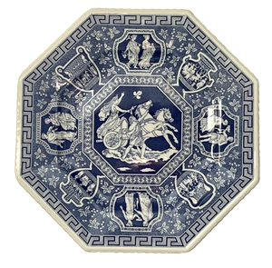 Spode Blue Room Sutherland Collection Achteck "Griechisch" Teller 9,5" Made in England - Bild 1 von 7