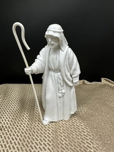 The Shepard White Porcelain Bisque 1983 Avon Nativity Collectibles Replacement - Picture 1 of 5