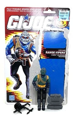 Vintage 1990 GI JOE ARAH RANGE-VIPERS ACTION FIGURE W/ ACCESSORIES AND CARDBACK! - Image 1 of 3