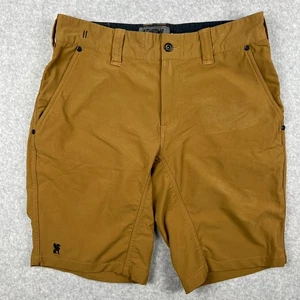 Chrome Industries Cycling Shorts Stretch Nylon 34x10 Mens Brown Performance - Picture 1 of 8