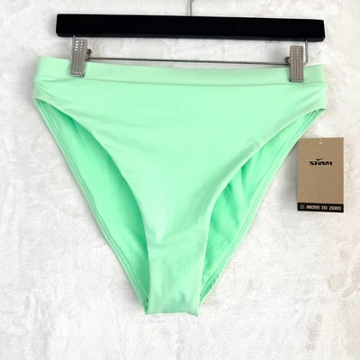 Nike Swim Essential Traje de Baño Parte Inferior Cintura Alta Para Mujer M Verde NESSB347-338 NUEVO Foto 1 de 4