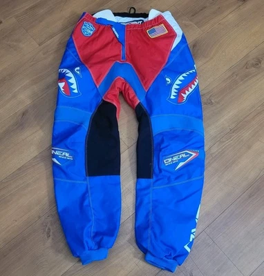 Pantalones serie O'Neal Motorcross Element tema americano adulto talla 32 nuevos sin etiquetas Foto 1 de 4