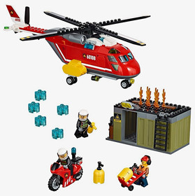 LEGO City 60108 Fire Response Unit Set Complete with Minifigs