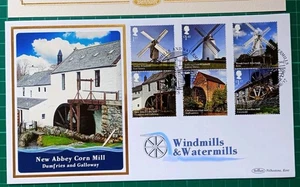 2017 Windmills & Watermills  BENHAM FDC Dumfries Pmk - Picture 1 of 3