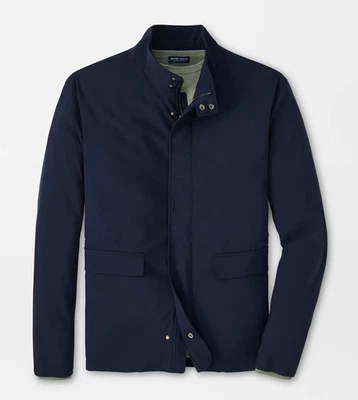 Peter Millar Navy Blue Excursionist Flex City Coat MS24XZ61 NWT S Jacket - Image 1 of 4