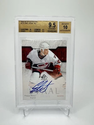 2003-04 Sp Authentic Eric Staal future Watch Rookie Auto /999!  BGS 9.5 - Image 1 of 2