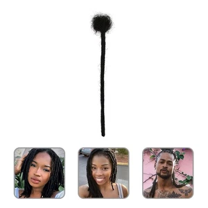 Natural Black Human Hair Dreadlocks Loc Extension Real Hair Dreads  - Picture 1 of 12