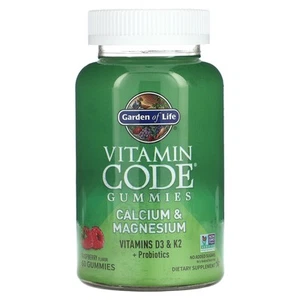 Vitamin Code Gummies, Calcium & Magnesium, Raspberry, 60 Gummies - Picture 1 of 2