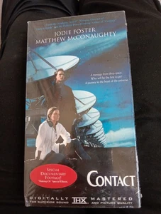"Contact" (VHS, 1997) New, Sealed - Jodie Foster & Matthew McConaughey - Picture 1 of 5