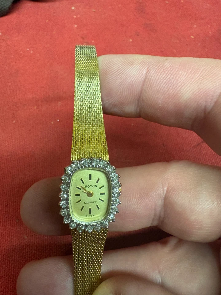 Reloj Croton Diamante Vintage Damas $729 en 1985!!!! ¡Envío gratis! Foto 1 de 1