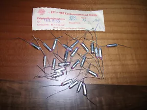 200x TAPAS DE POLIESTIRENO RFT ALEMANAS 1800pF/1,8nF/ 160V 2,5% ¡excelentes para audio! - Imagen 1 de 1