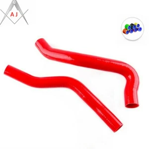 For Chevy Corvette 1969-1972 1970 1971 Red Silicone Radiator Coolant Hose Kit - Picture 1 of 3