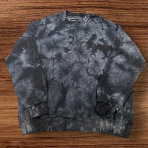Sudadera De Colección Abercrombie & Fitch Gran Tamaño Tie Dye Suave Polar Cuello Redondo L - Imagen 1 de 6