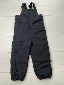 Joes Outdoors Kids Black Insulated Snow Bibs Size 4 - Picture 1 of 5