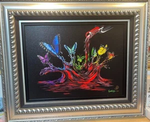 Michael Godard GODBUTTERFLYSPLASH Edition Signed Framed 28 x 34 in - Picture 1 of 5