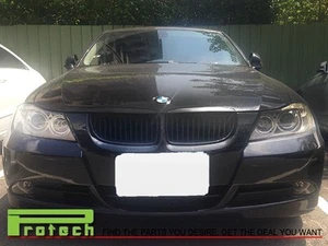 Mist Black Front Grille Replacement For E90 320i 325i 328i 335i E91 2005-2008 - Picture 1 of 3