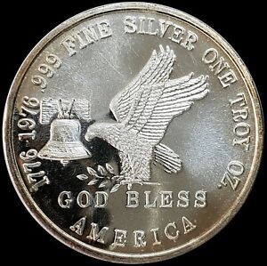 Rare 1776 - 1976 Bicentennial Tri State Refining 1 oz .999 Silver Round # 0190