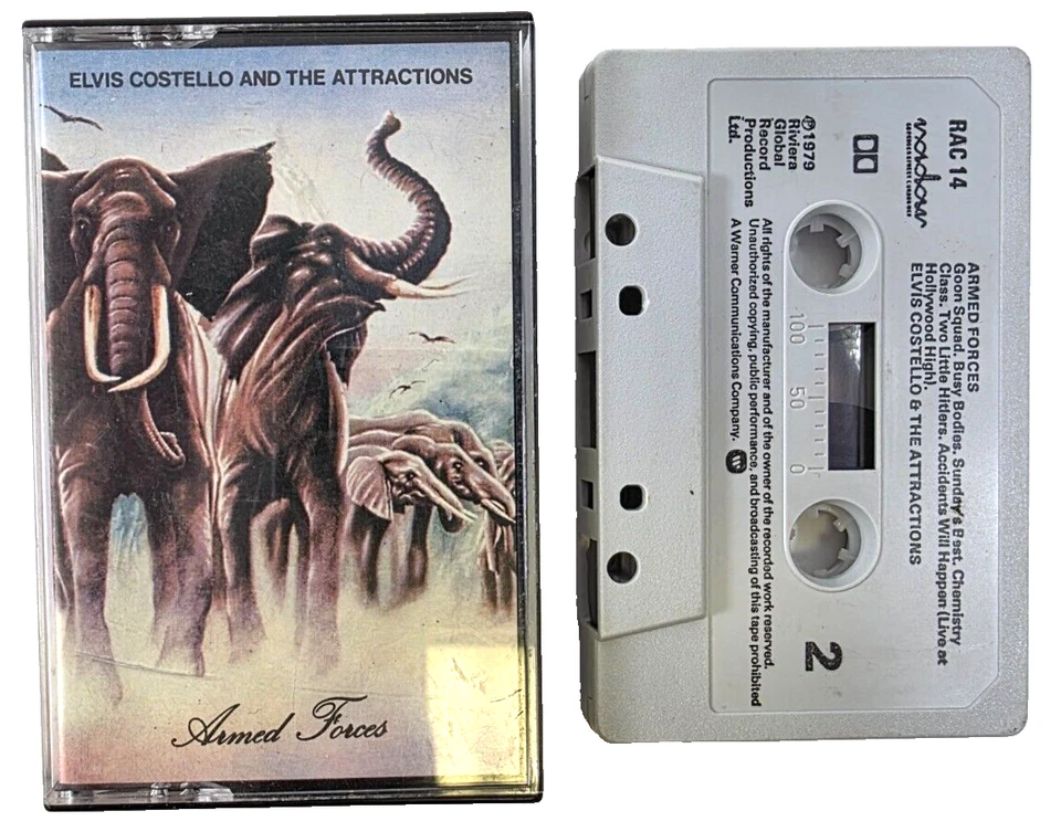 Elvis Costello And The Attractions Armed forces Cassette Tape 1979 on Radar - Image 1 of 4