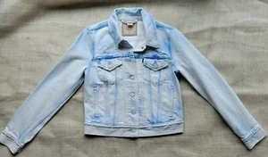 Levi's Bleach Dye Destroyed Rocker Denim Jacket Size SP - Picture 1 of 9