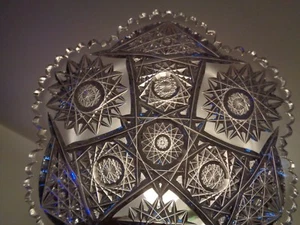 ABP CRYSTAL CUT PLATE American Brilliant Period  8 7/8" W - Picture 1 of 11