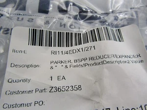Parker Ermeto RI11/4EDX1/271 Reducer/Expander - Picture 1 of 1