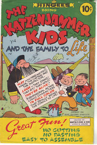 Hingees Katzenjammer Kids Character Punch Outs (1945) Original Packaging