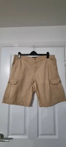 CEDAR WOOD STATE KHAKI BEIGE COTTON SMART CHINO CARGO POCKET SHORTS - 38" WAIST - Picture 1 of 4