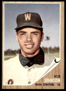 1962 Topps #519 Bob Johnson RC Washington Senators VG-VGEX - Picture 1 of 2