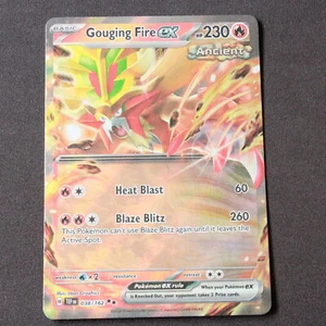Gouging Fire ex 38 NM Pokemon SV05: Temporal Forces Double Rare Holofoil - Picture 1 of 2