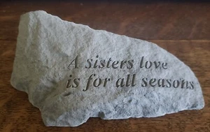 Die Liebe einer Schwester ist für alle Jahreszeiten Gedenkstein - Bild 1 von 3