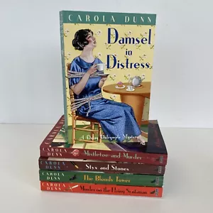 Carola Dunn Daisy Dalrymple Mystery Paperbacks x 5 Paperback Book Bundle - Picture 1 of 11