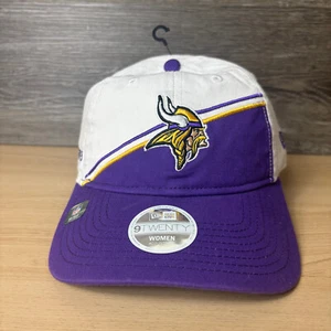 Minnesota Vikings Hat Cap Strap Back Womens Purple NFL Football New Era NWOT - Picture 1 of 9