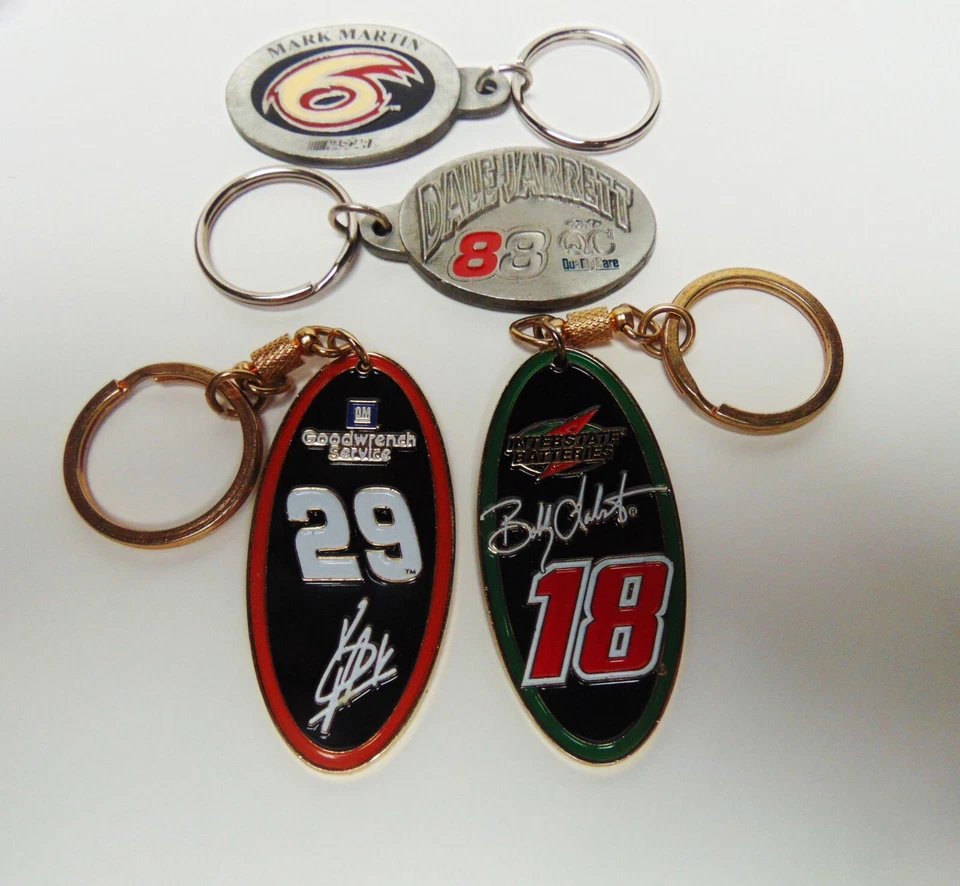 NASCAR Elige tu conductor - Llavero - Labonte #18, Mark Martin, Jarett, Harvick Foto 1 de 1